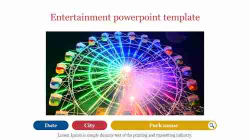 Entertainment powerpoint template